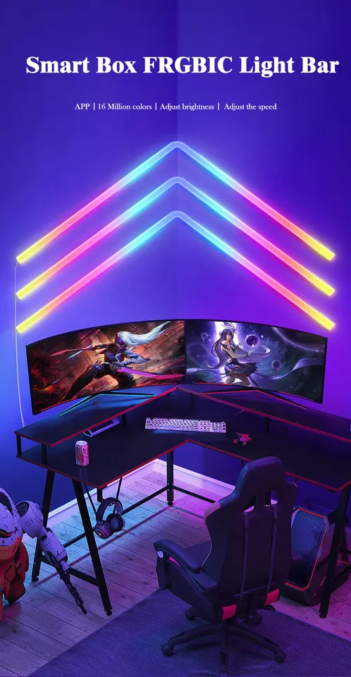 Επιτοίχιο LED RGB Φωτιστικό Λωρίδα Dimmable με Bluetooth App Εφαρμογή